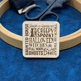 Halloween Words - Needle Minder