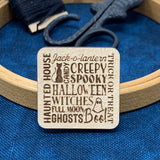 Halloween Words - Needle Minder