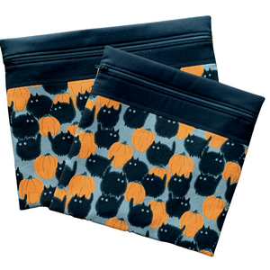 Belinda's Big Kitty Project Bag - Orange (Alexander Henry)